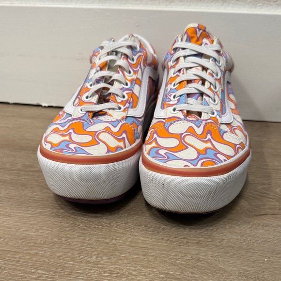 Vans Old Skool Stacked UV Activated Peace Sign Platform Sneakers - Picture 5 of 7